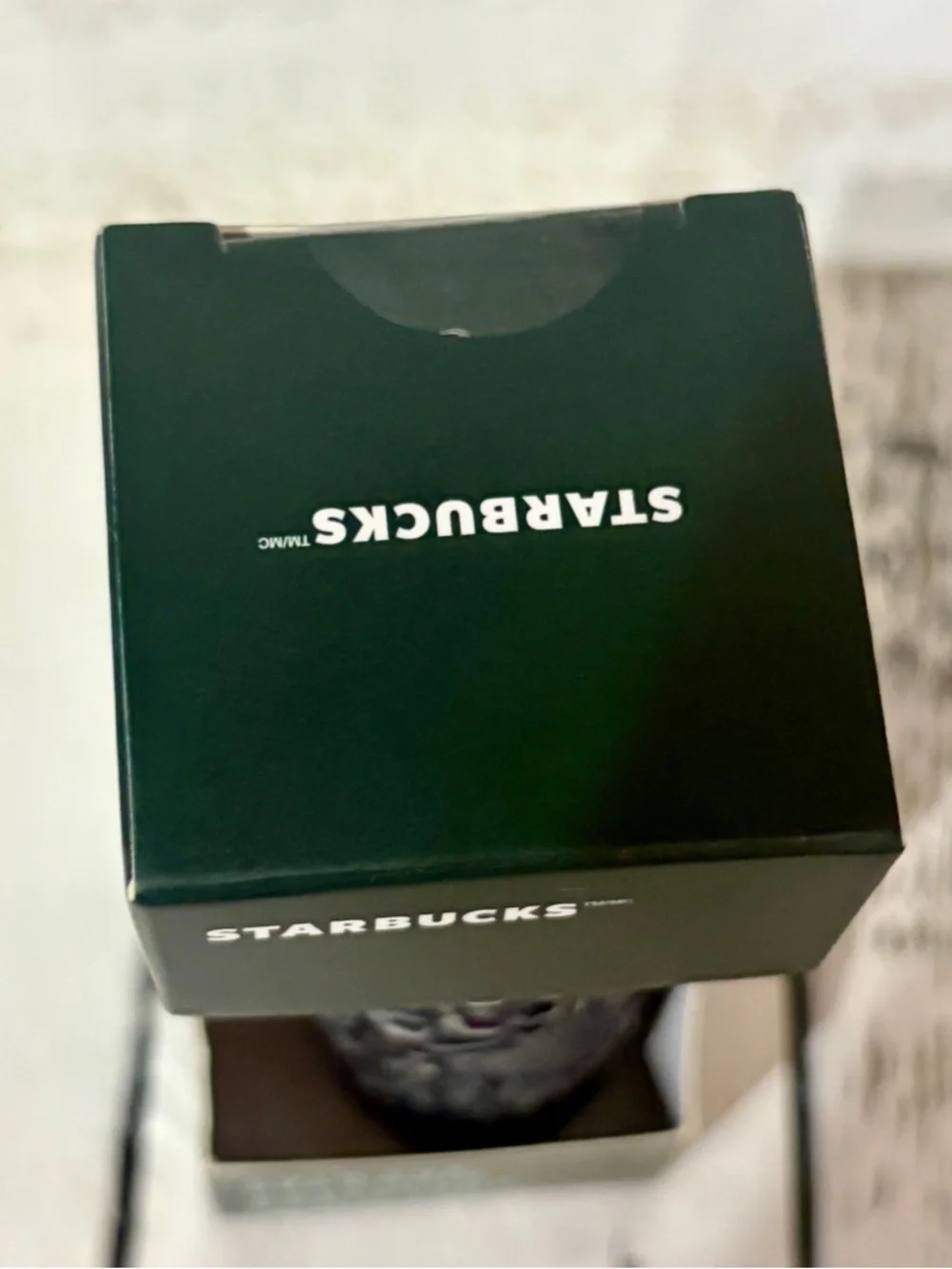 NWT Starbucks 2024 Navy Gemstone Tumbler Key Chain Ornament
